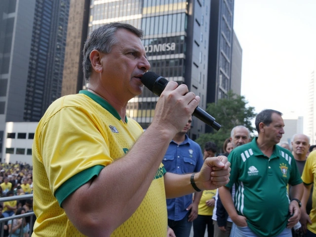 Bolsonaro Critica 'Ditadura' de Moraes e Clama por Controles do Senado em Evento na Avenida Paulista